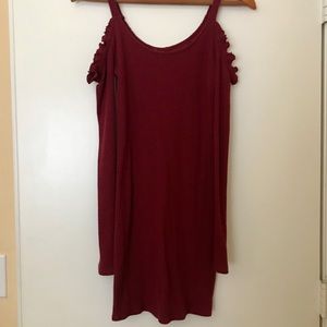 Hollister Cold Shoulder Long Sleeve Dress